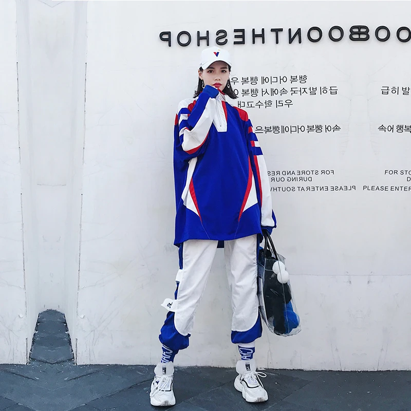 Осенний тонкий спортивный костюм для женщин новинка 2019 полных принцесс большой