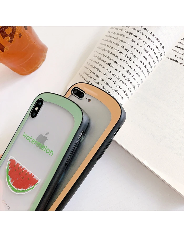 GlamPhone чехол Летний Фруктовый чехол для телефона для iPhone X XS Max XR Жесткий Чехол для iPhone 7 8 6 6s Plus чехол