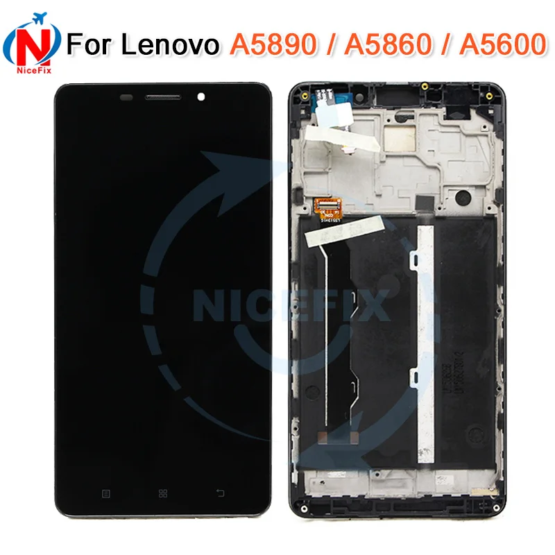 Цифровой преобразователь сенсорного экрана 5 дюйма ЖК-дисплей в сборе с рамкой