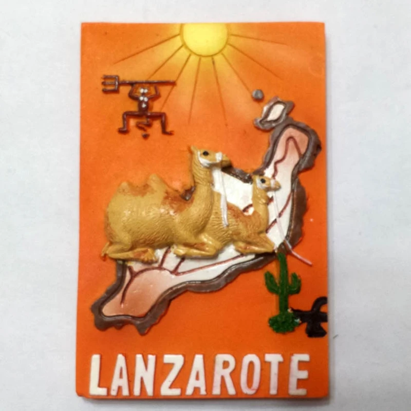 

Handmade Painted Spain Camel Grade Resin Fridge Magnets Europe Travel Souvenirs Refrigerator Magnetic Sticker Home Decoration