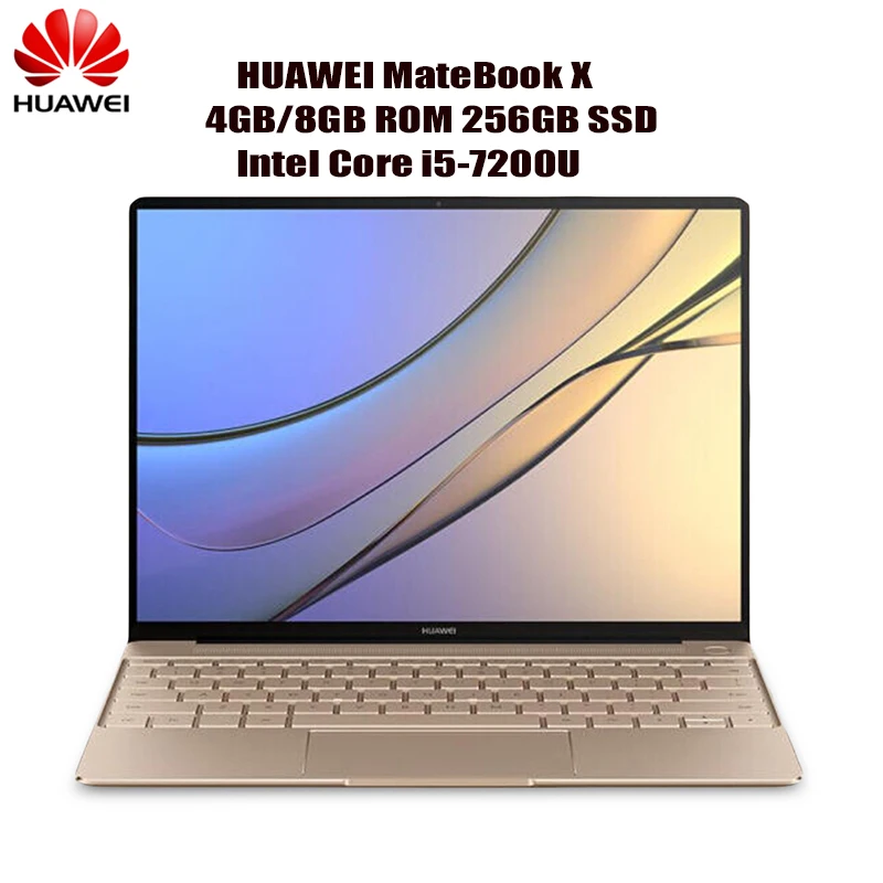 Huawei MateBook X тетрадь 13 0 дюймов Intel Core I5 7200U 4 Гб 256 SSD компьютер оконные рамы 10 ips 2160x1440