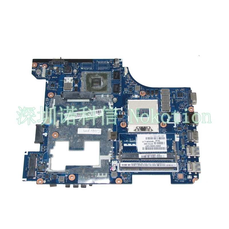 

NOKOTION QIWG5_G6_G9 LA-7981P материнская плата для ноутбука Lenovo G480 11S900001 HM77 DDR3 GT610M видеокарта 1 Гб