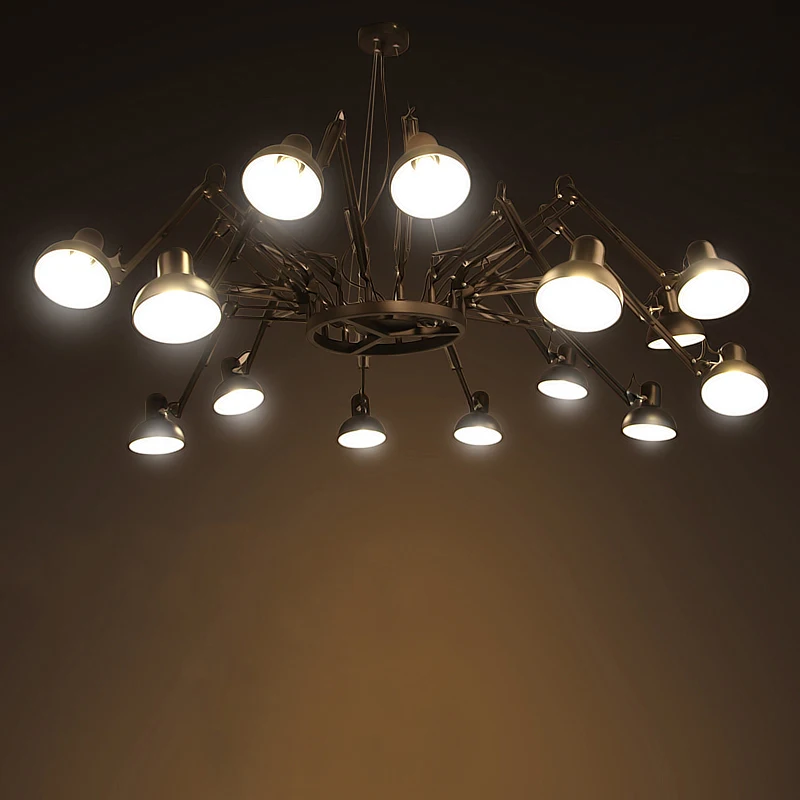 Винтажные подвесные лампы в стиле ретро черный и белый паук E27 G80 110 В переменного