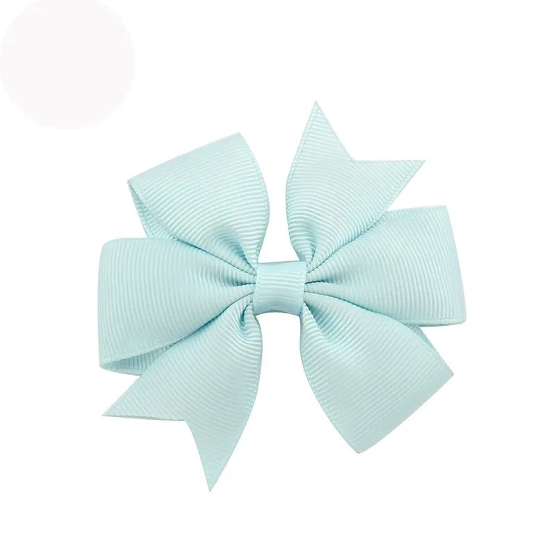 17 Sky Blue Новые 3 дюймов милый бант для волос, бутик модная куртка с надписью «Mini Заколки для волос для девочек; юбка-пачка принцессы с лентой, украшение-бант, Детские аксессуары для волос - Цвет: 17 Sky Blue
