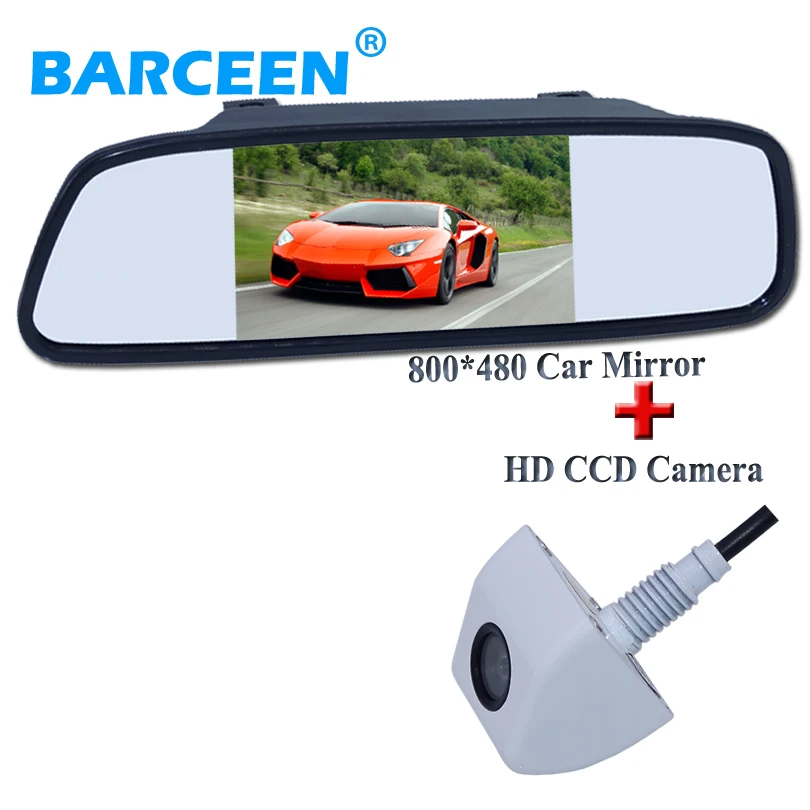 

5" Color TFT LCD Car Rearview Mirror Monitor 5 Inch Car Screen Car Monitor+ Rear View Reverse Camera For every kind of cars