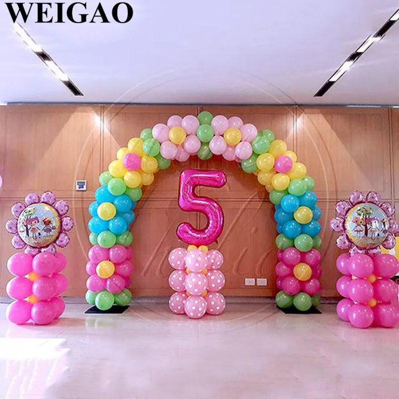 WEIGAO 127 см воздушный шар, колонна-подставка, воздушные шары для душа ребенка, шары для украшения свадьбы, дня рождения, воздушный шар, подставка