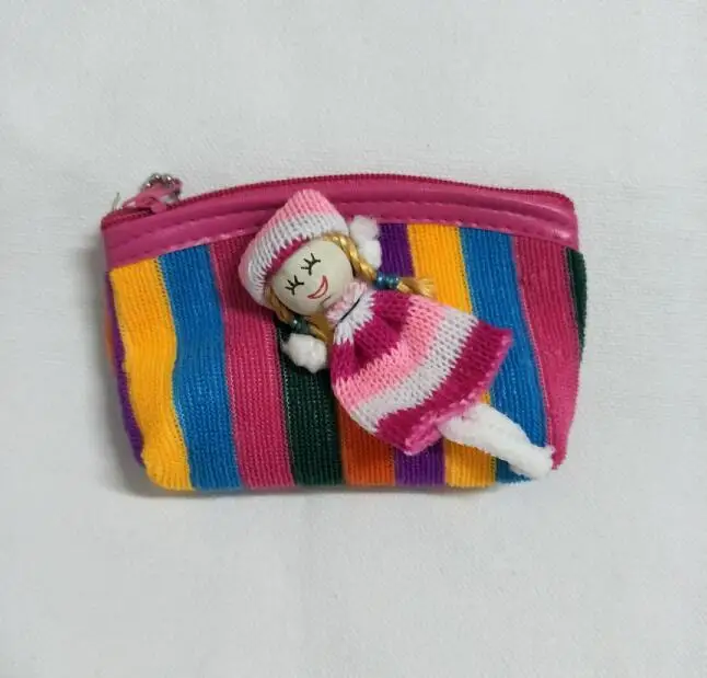 

M070 Smll Women Purses Fashionable Cute Colorful Little Wood Girl Zero Wallet Purses Girl Women Gift Wholesale