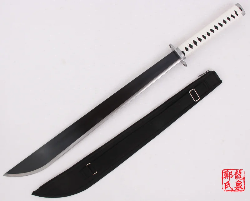 Бесплатная доставка Черная пуля меч Косплей Аниме настоящая сталь маленький нож