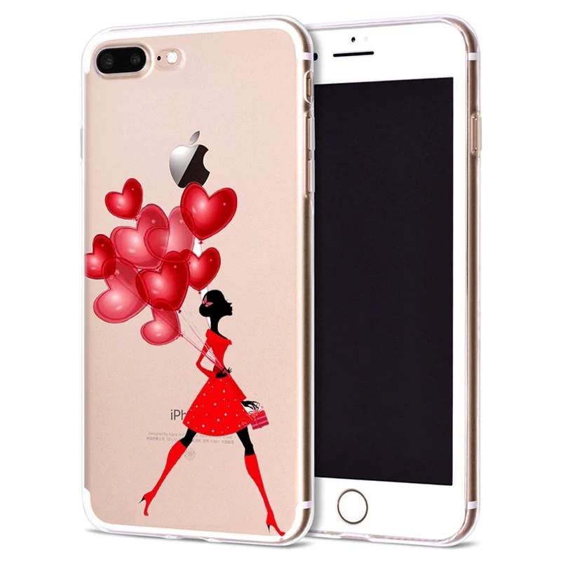 Чехол для Apple iPhone 6 6S 7 Plus X 10 милый мягкий чехол из ТПУ Оригинальный 8 B325 |