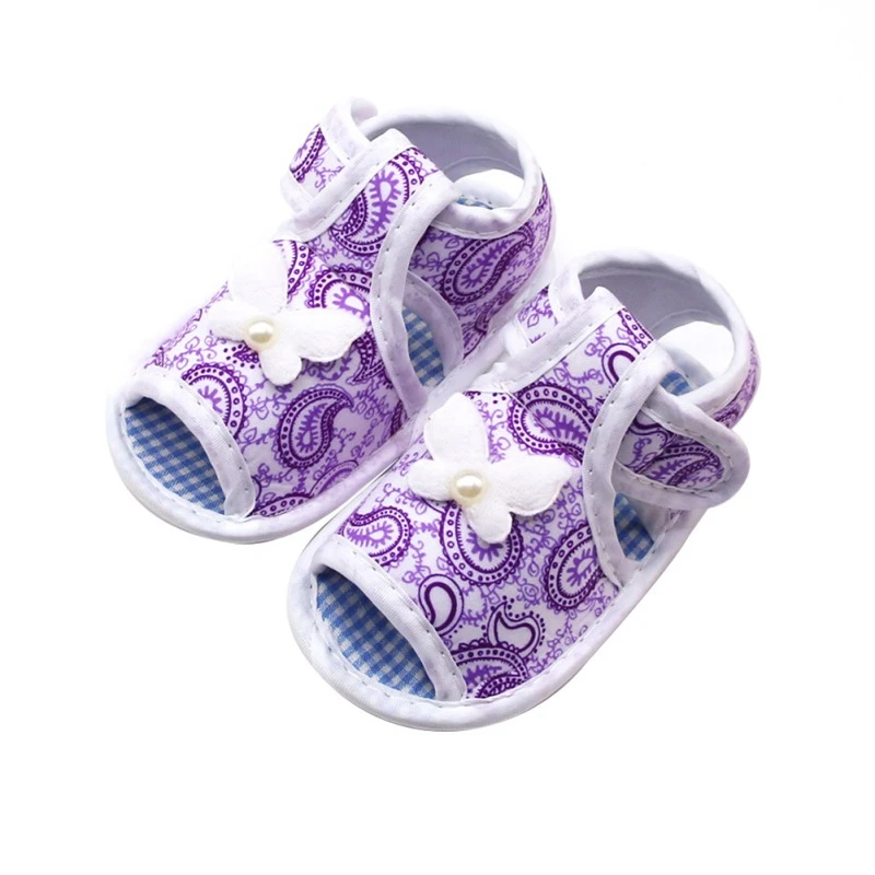 

Summer Baby Shoes Girl Canvas Hollow Plaid Soft-Soled Princess crib shoes Bowknot Floral Insert prewalkers