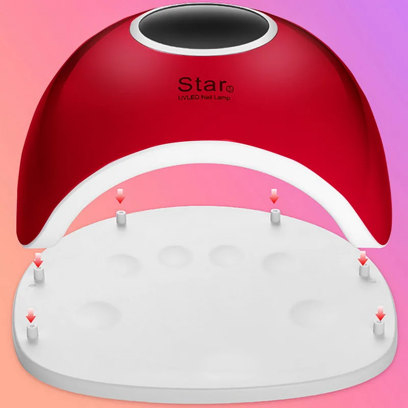 72 Вт лампа для ногтей УФ светодиодный Сушилка фототерапия машина 33 шт. двойной