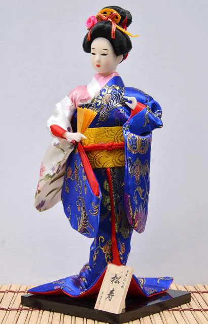Японская статуя гейши 12 дюймов 30 см ремесла ручной работы для домашнего декора