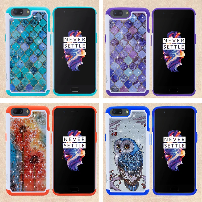 Nuomaofly шипованных кристалл Bling чехол Armor Силиконовая задняя крышка защитный