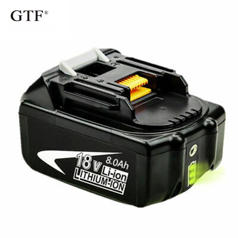 GTF 18 в 8.0Ah 8000AH литий-ионная аккумуляторная батарея для MAKITA BL1860 BL1850 BL1860B Замена электроинструмента аккумулятор