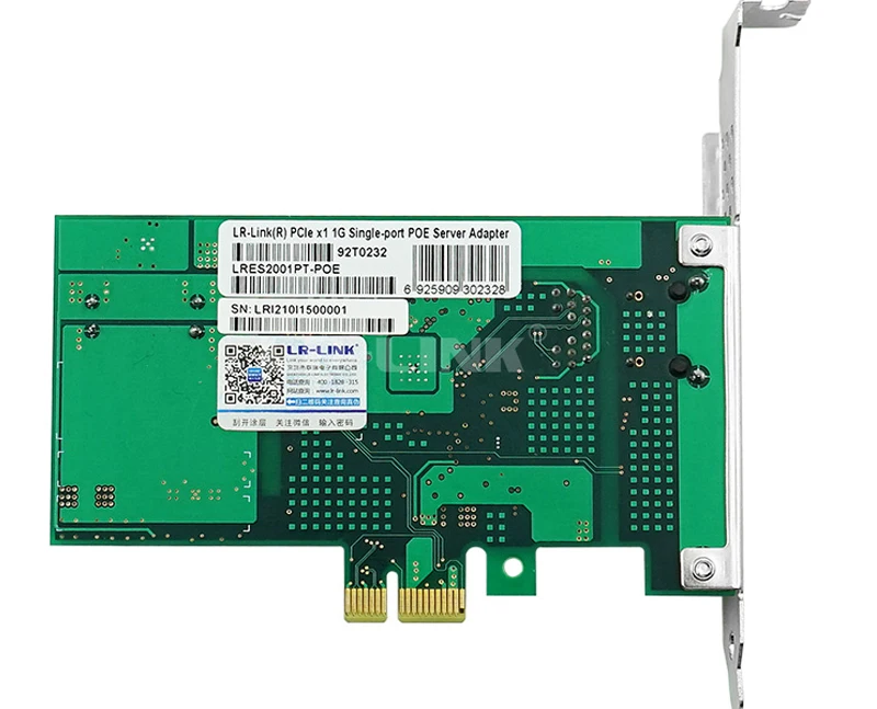 LR-LINK 2001PT-POE PoE+ Gigabit Ethernet фоторамка Grabber PCI-Express камера захвата видео карта RJ45 Intel I210 Nic