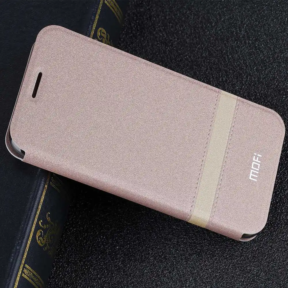 Rose Gold Чехол MOFI для Oneplus 7, чехол для Oneplus7 7 Pro, откидной корпус Oneplus7pro, чехол из искусственной кожи, чехол-книжка One Plus 7pro Folio - Цвет: Rose Gold