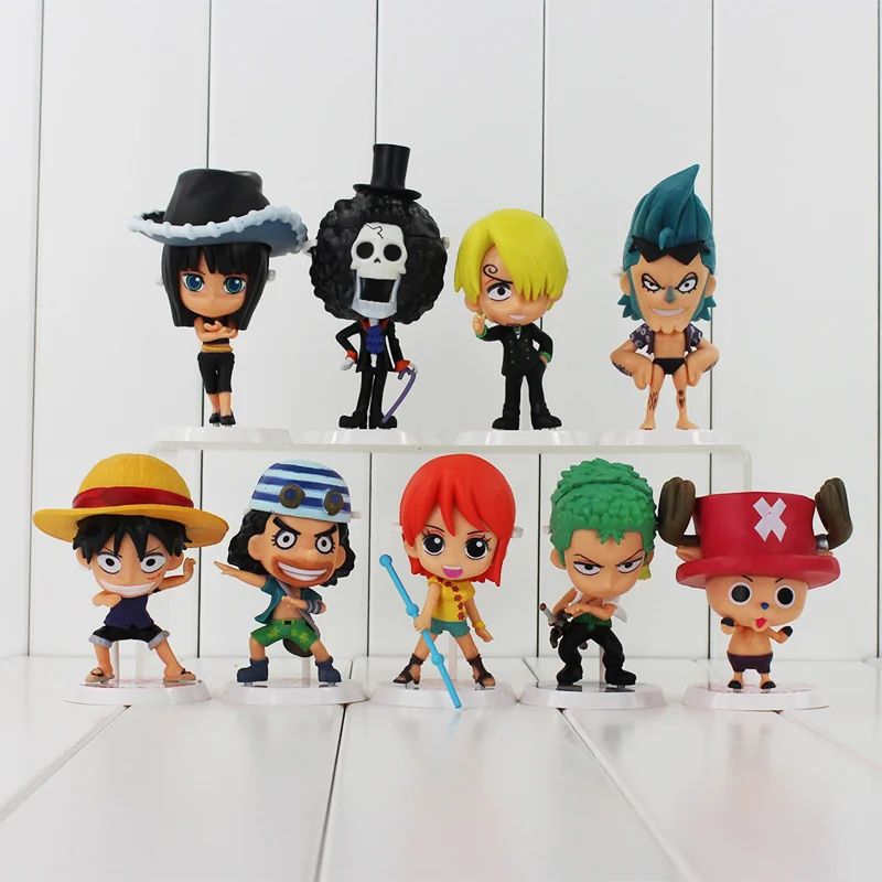 Фигурки героев японского аниме Luffy Chopper Robin Zoro Sanji Nami коллекционные модели игрушек