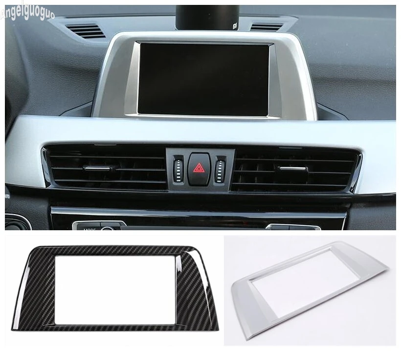 ABS хром или углеродное волокно стиль для BMW X1 F48 2016-18 аксессуары автомобиля GPS DVR