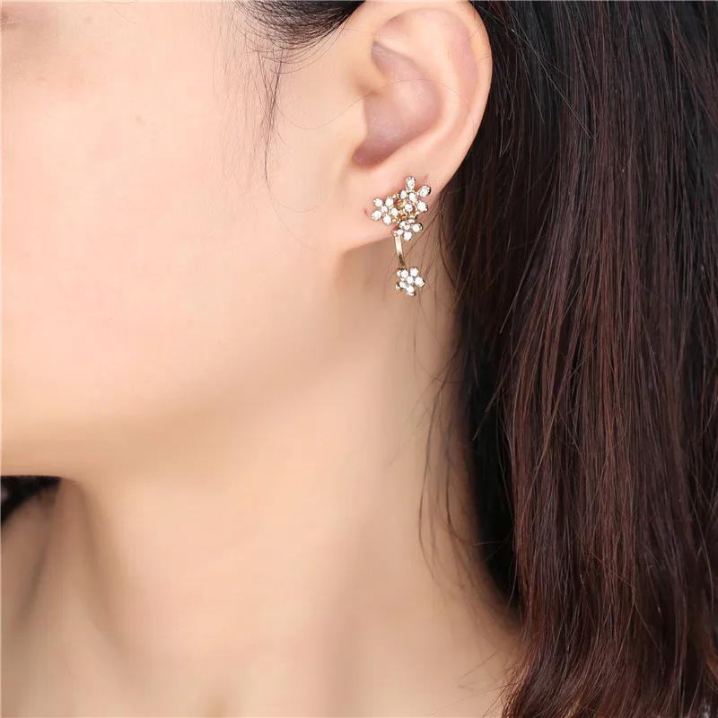 1 пара винтажные позолоченные хрустальные миниатюрные серьги-гвоздики Украшение