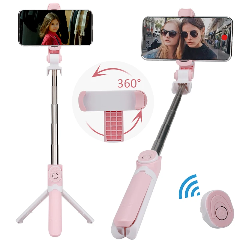 360 поворачивается Selfie штатив-трость монопод с Bluetooth Remote - Цена: 1394.19