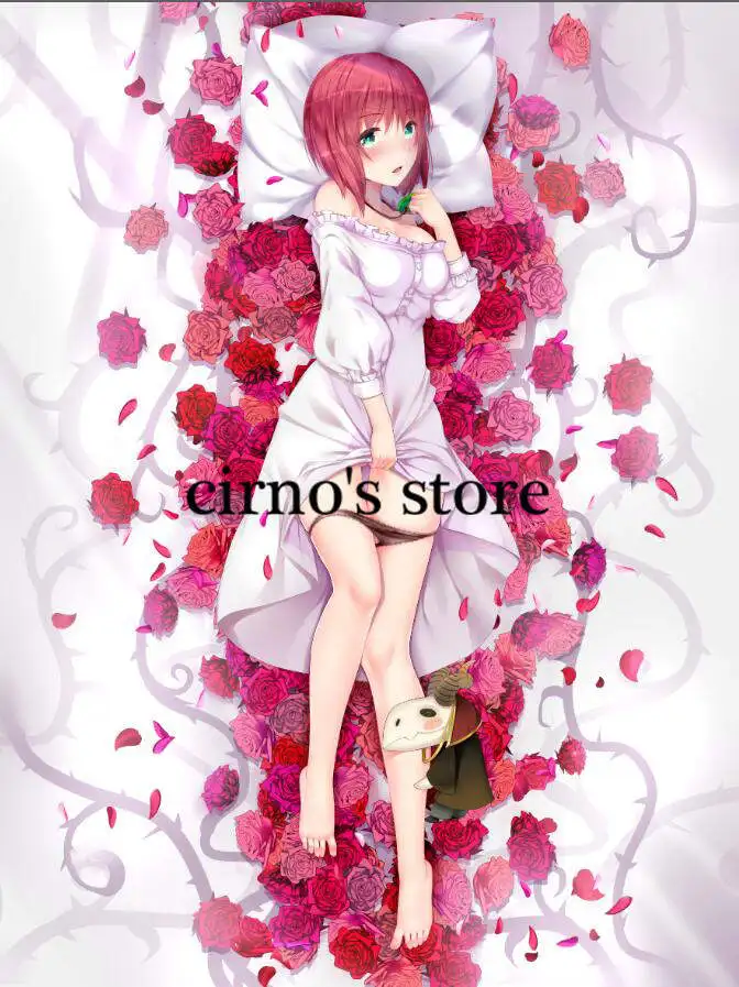 Cirno's Store Mahoutsukai no Yome персонажи аниме Элиас Эйнсворт и Хатори chise простыня черный пододеяльник и одеяло
