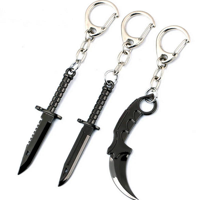 Game M9 Knife Claw Key Chains Necklace CSGO Counter Strike Peripheral Products Karambit Zinc Alloy Fashion Jewelry | Украшения и