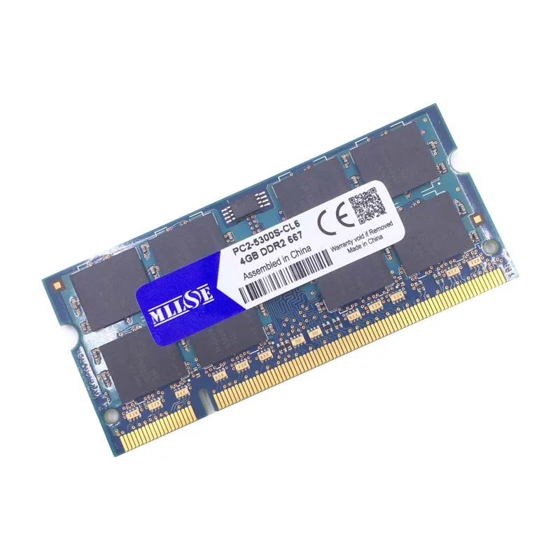 MLLSE 1 Гб 2 ГБ 4 ddr2 667 pc2-5300 sdram ноутбук ram МГц pc2-5300s sodimm оперативная память 2g |