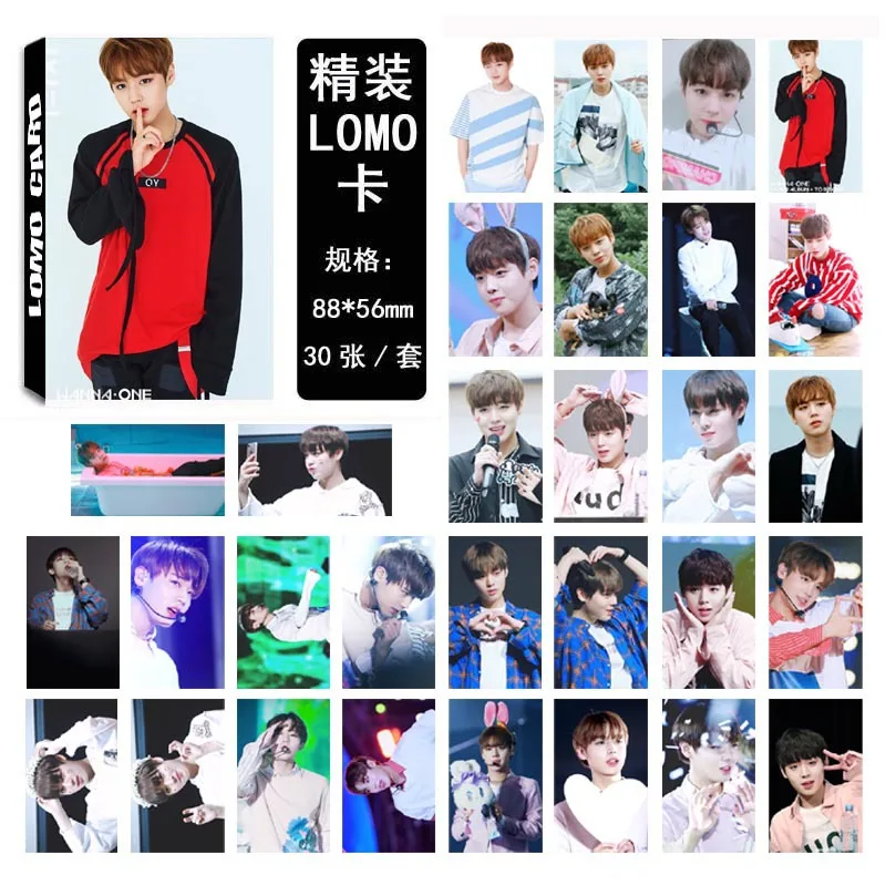 Kpop WANNA ONE LOMO маленькая коробка для карт 1X1 = 1 (TO BE ONE) 30 шт. k pop поздравительная