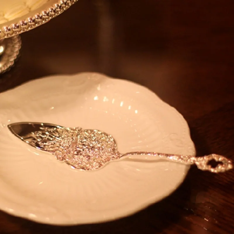 Модный свадебный торт Лопата нож для торта вилка Набор Свадебные украшения