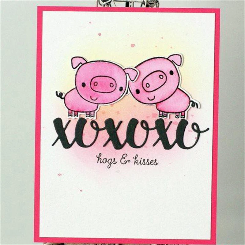 XO металлические высечки для скрапбукинга с украшением в виде сердца новинка