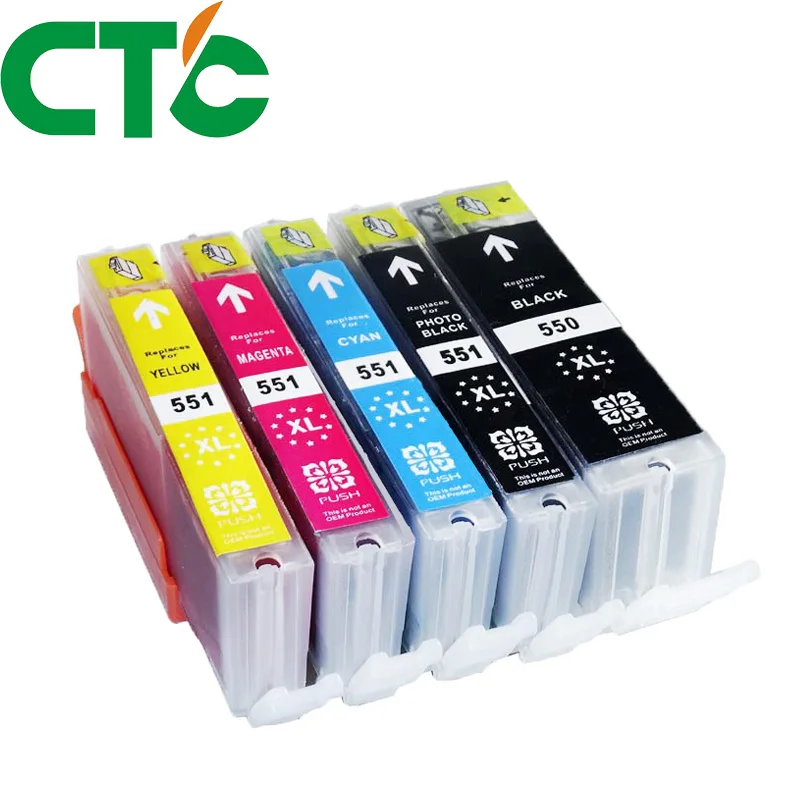 5 упаковок картриджи для принтера Canon Pixma IP7250 MG5450 MX925 MG5550 MG6450 MG5650 MG6650 IX6850