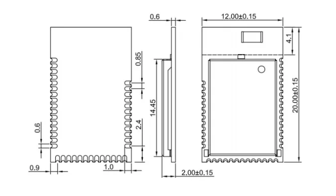 Беспроводной радиочастотный модуль nRF52832 2 4 ГГц Minew MS50SFB Ble 5 0 приемник передатчик