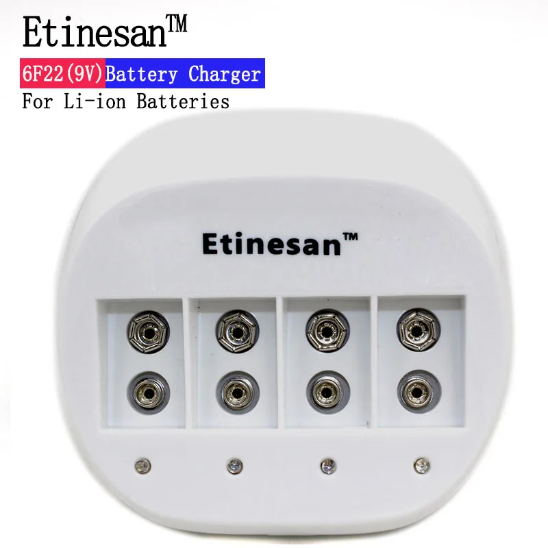 4 шт. ETINESAN 9v супер большой 900mAh литий-ионный аккумулятор 9 вольт с выделенными