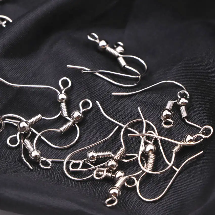 Hot Sale DIY Accessories 100PCS Agraffe Fittings Ear Hook Machining Ornaments Metal Part Wholesale Jewelry Making Finding A531 | Украшения