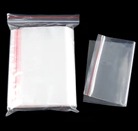 100pcs large size plastic ziplock bags jewelry zipper plastic bags food packaging pouch thick clear waterproof storage bag