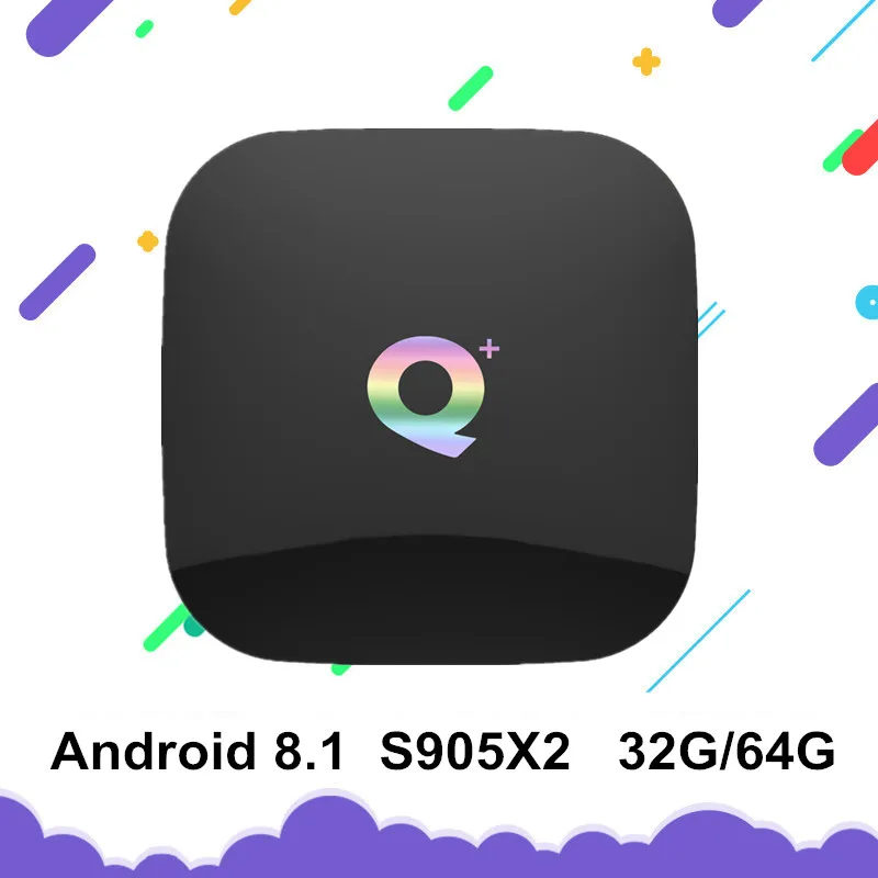 T95Q Plus Smart TV Box Android 8 1 ТВ-бокс 4 Гб ОЗУ 32 ГБ/64 ПЗУ 4K H.265 USB3.0 2 ГГц WiFi телеприставка PK X96 max