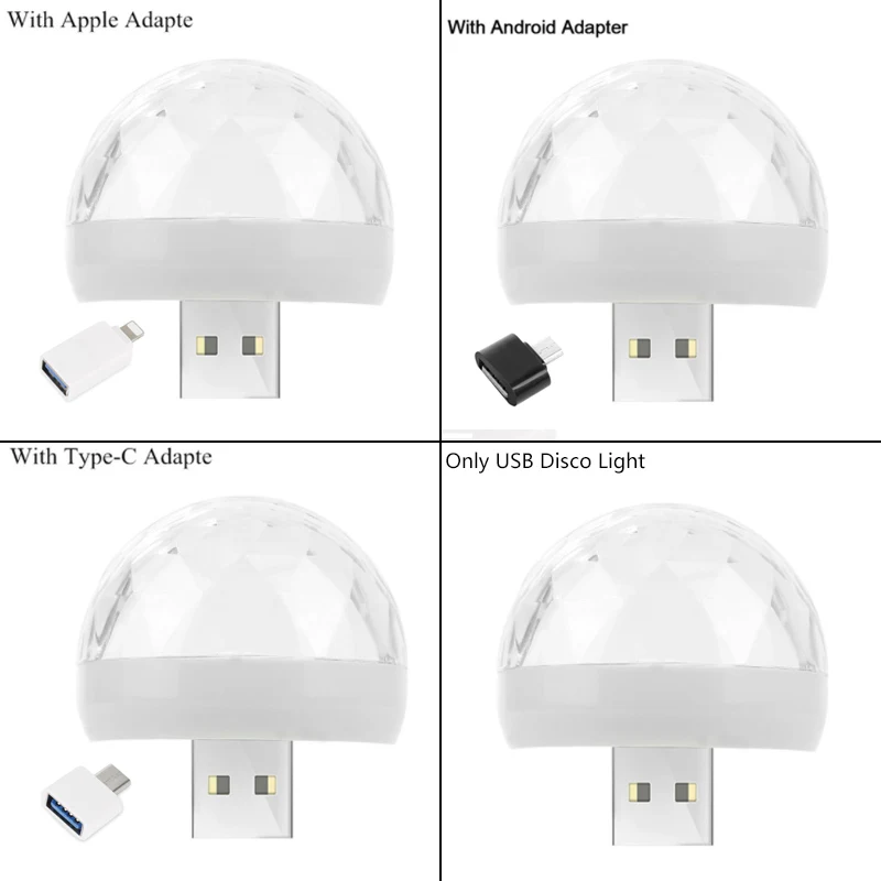 Голосовое управление маленький магический шар лампа RGB мобильный телефон usb