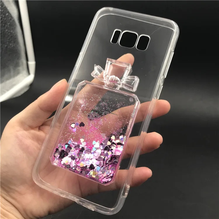 Горячий мягкий песок блеск Капа кейс для huawei P20 Lite Pro P10 P8 P9 2017 жидкий бутылки Чехол