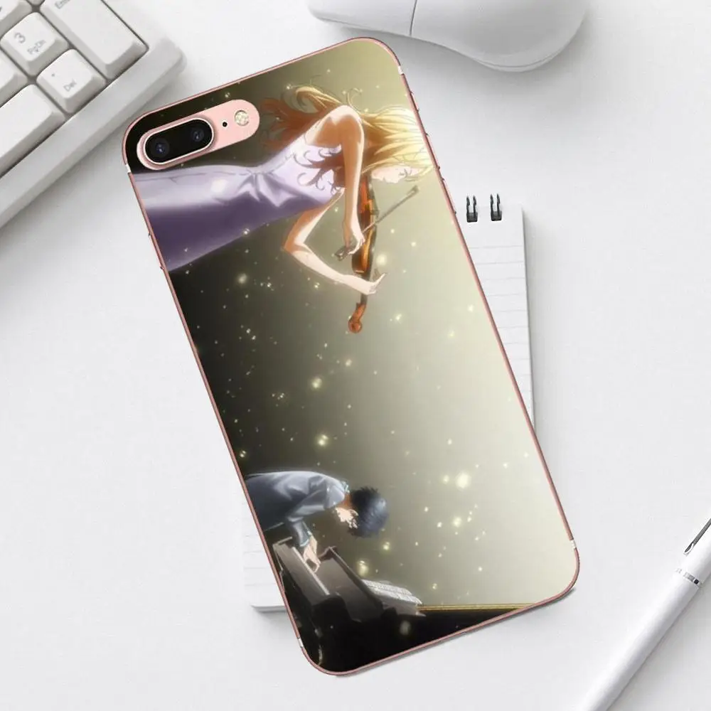 Мягкий кремнезем каваи ваша лежа в апреле обои для iPhone 4 4S 5 5C SE 6 6S 7 8 Plus X XS Max XR Galaxy A3