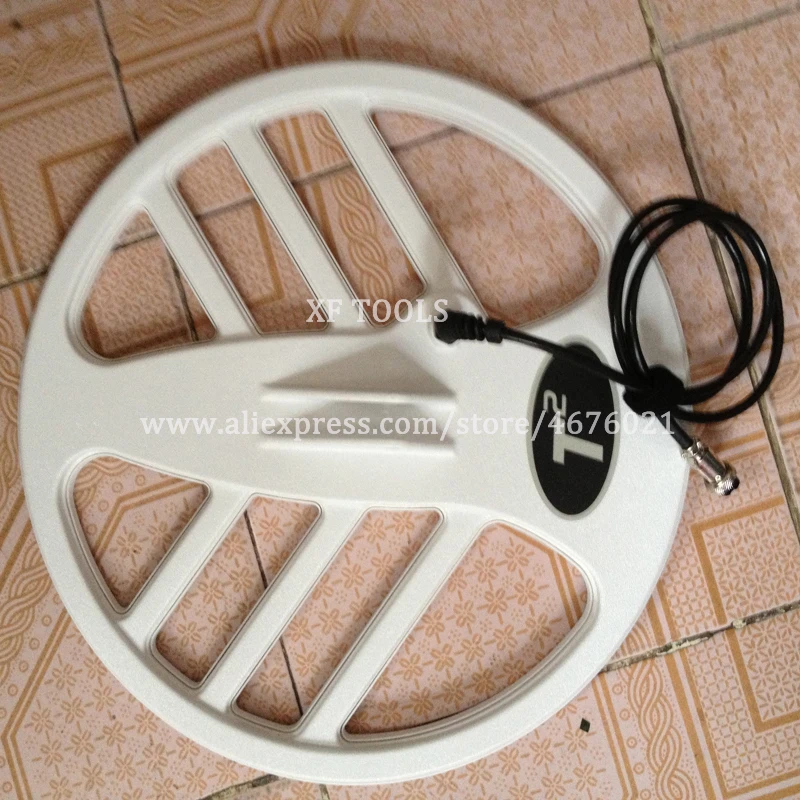 15 &quotбелый большой катушки металла detecotr gf2/t2 металлоискатель аксессуары золотой