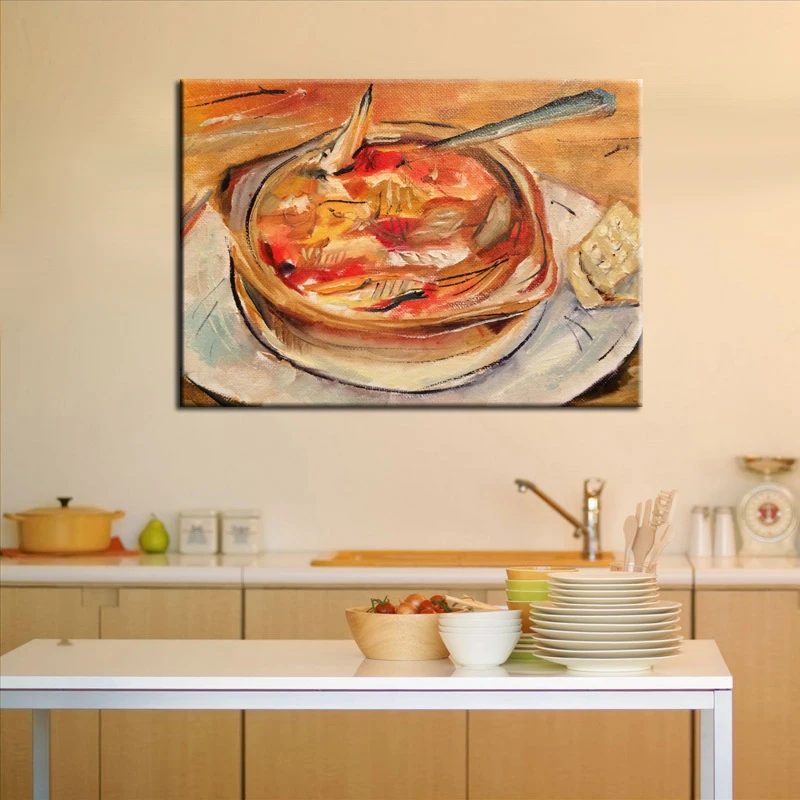 Навыки художника ручная роспись хорошее качество вкусная еда картина маслом на
