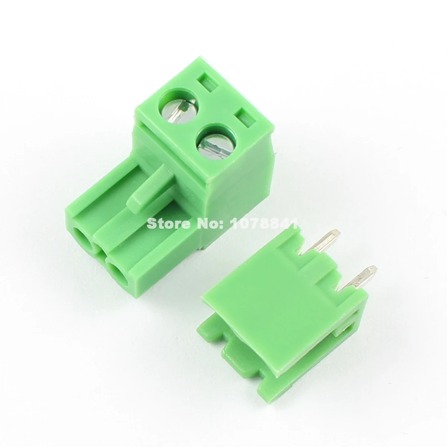 10 шт. 5 08 мм Шаг 2 pin way винтовой клеммный блок разъем L|l connector|connector 2connector |