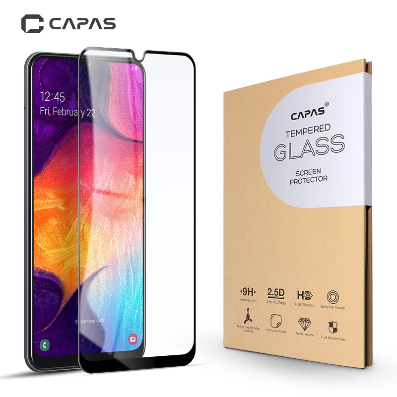 Для Samsung Galaxy A50 стекло полное покрытие пленка для A30 A90 закаленное Защита экрана
