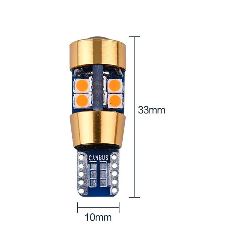 100 шт. 12 В-24 В T10 Canbus 19 SMD 3030 sem erros Nao polaridade Spot 168 W5W 194 Автомобиль Licenca De Estacionamento Lampada luz Est