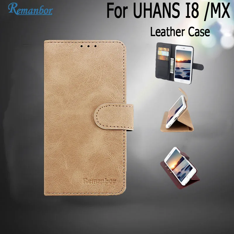 Кожаный чехол remanбор для UHANS I8 MX эксклюзивный телефона держатель кредитных карт