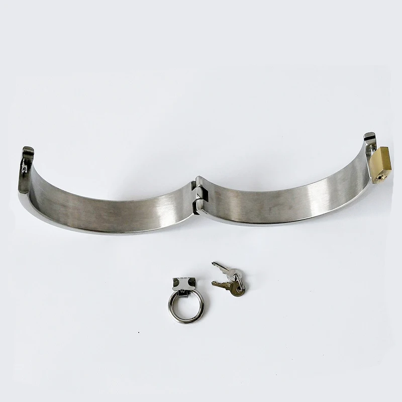 Ошейник БДСМ из нержавеющей стали ошейник для интима серебристый цвет Невидимка