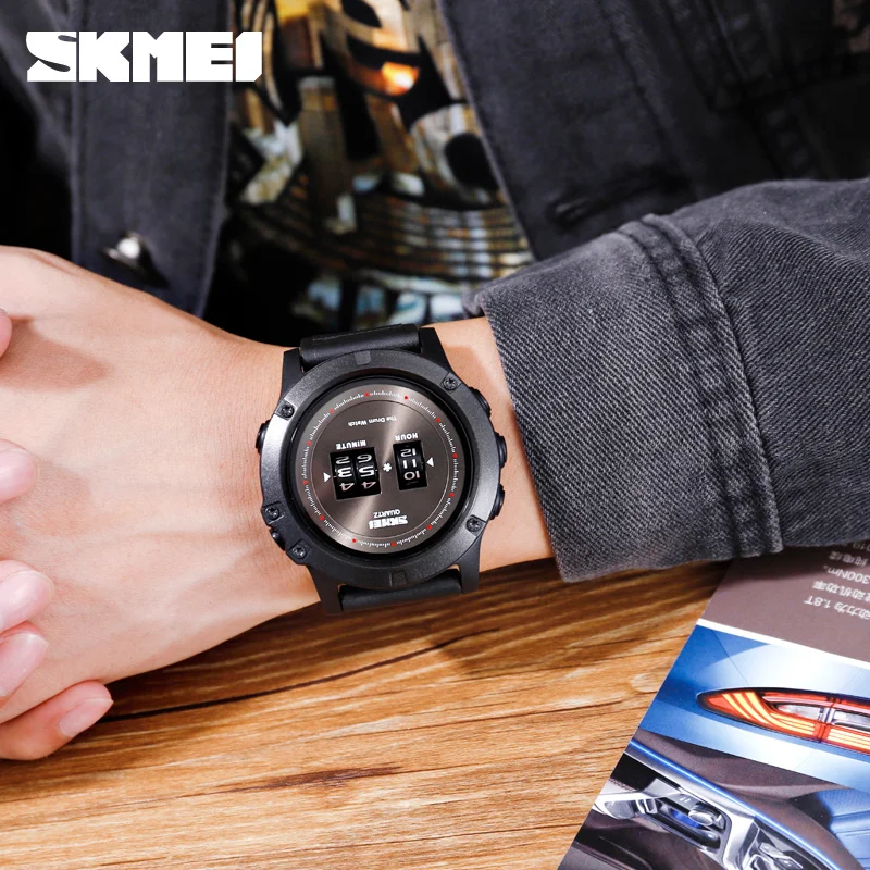 Новое поступление SKMEI Модные мужские кварцевые часы Relogio Masculino 1546 мужские часы 50 м водонепроницаемые мужские наручные часы