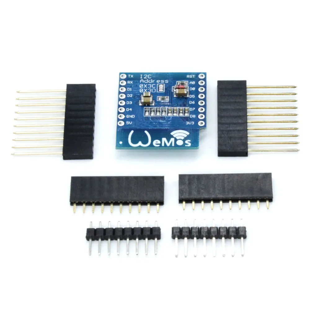 Светодиодный ЖК-дисплей 0 66 дюйма 64X48 IIC I2C O экран для Arduino совместимый с D1 mini |