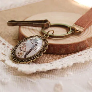 Женские брелки из искусственной кожи в стиле Kpop винтажные украшения с цветами и