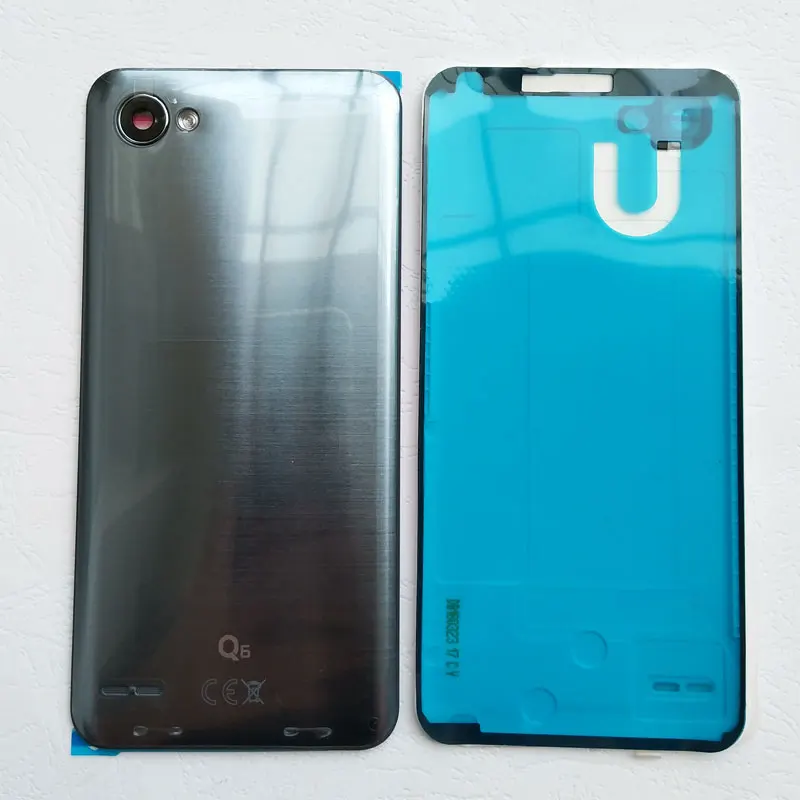 Для LG Q6 пластиковый задний корпус крышка батареи чехол с объективом камеры+ светильник вспышки